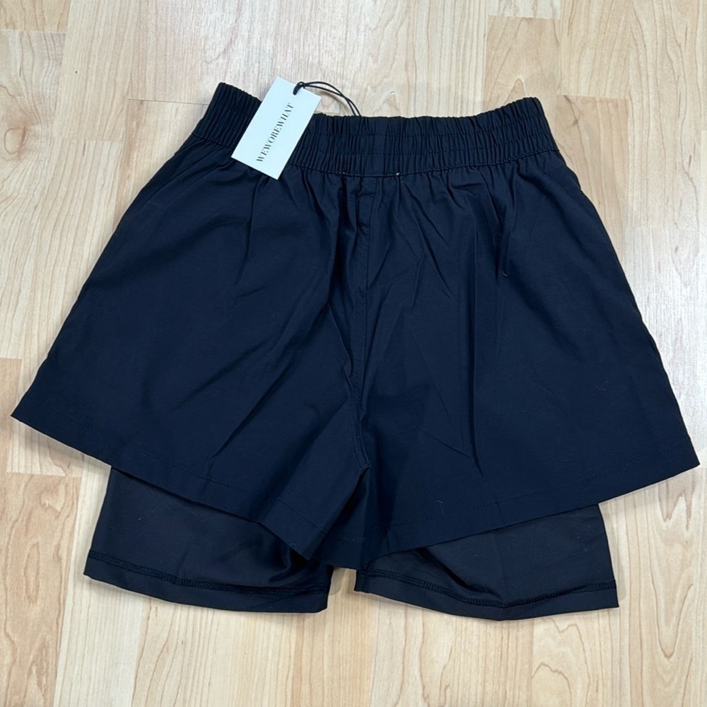 NWT We Wore What Windbreaker Biker Shorts - Picture 4 of 6